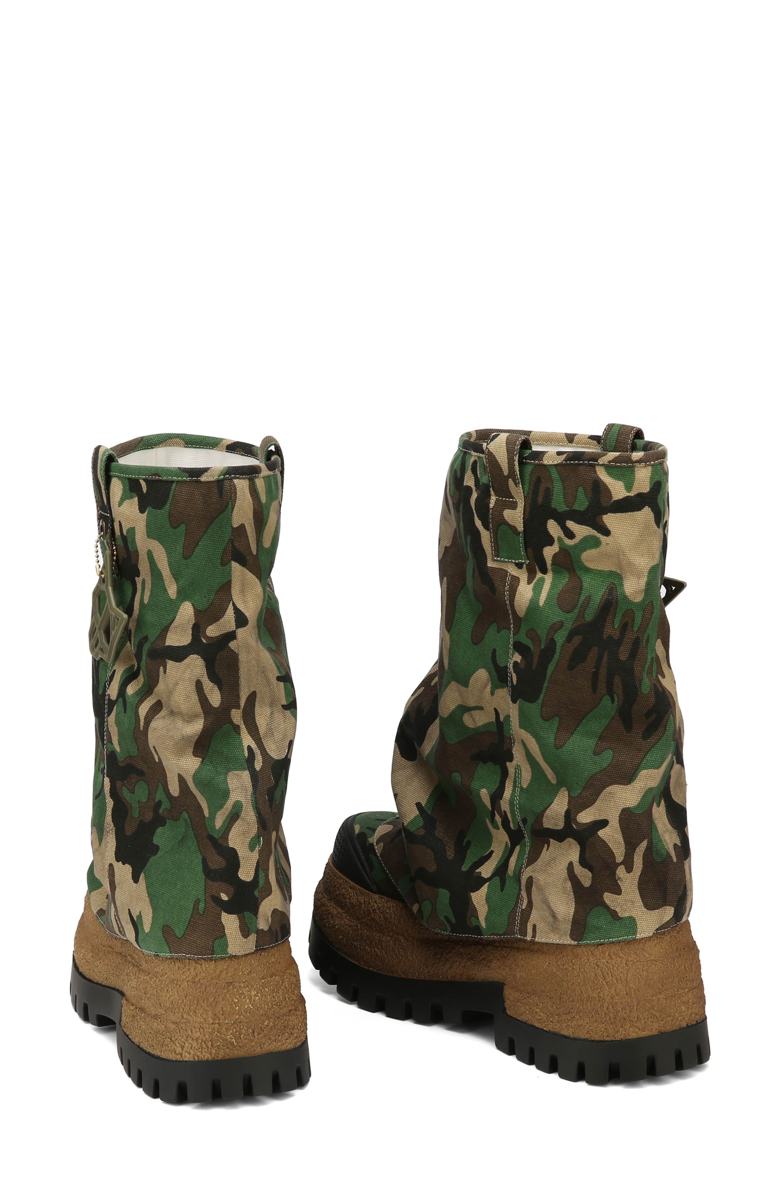 Disturb Platform Hooded Boot, Alternate, color, CAMO-DISTRESS