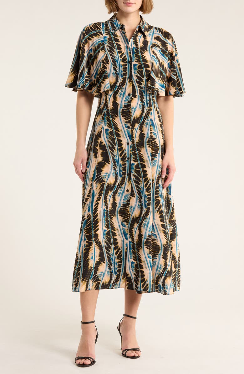 Ulla Johnson Print Silk Shirtdress, Main, color,