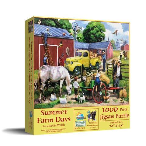Summer Farm Days 1000 piece Jigsaw Puzzle for Adults