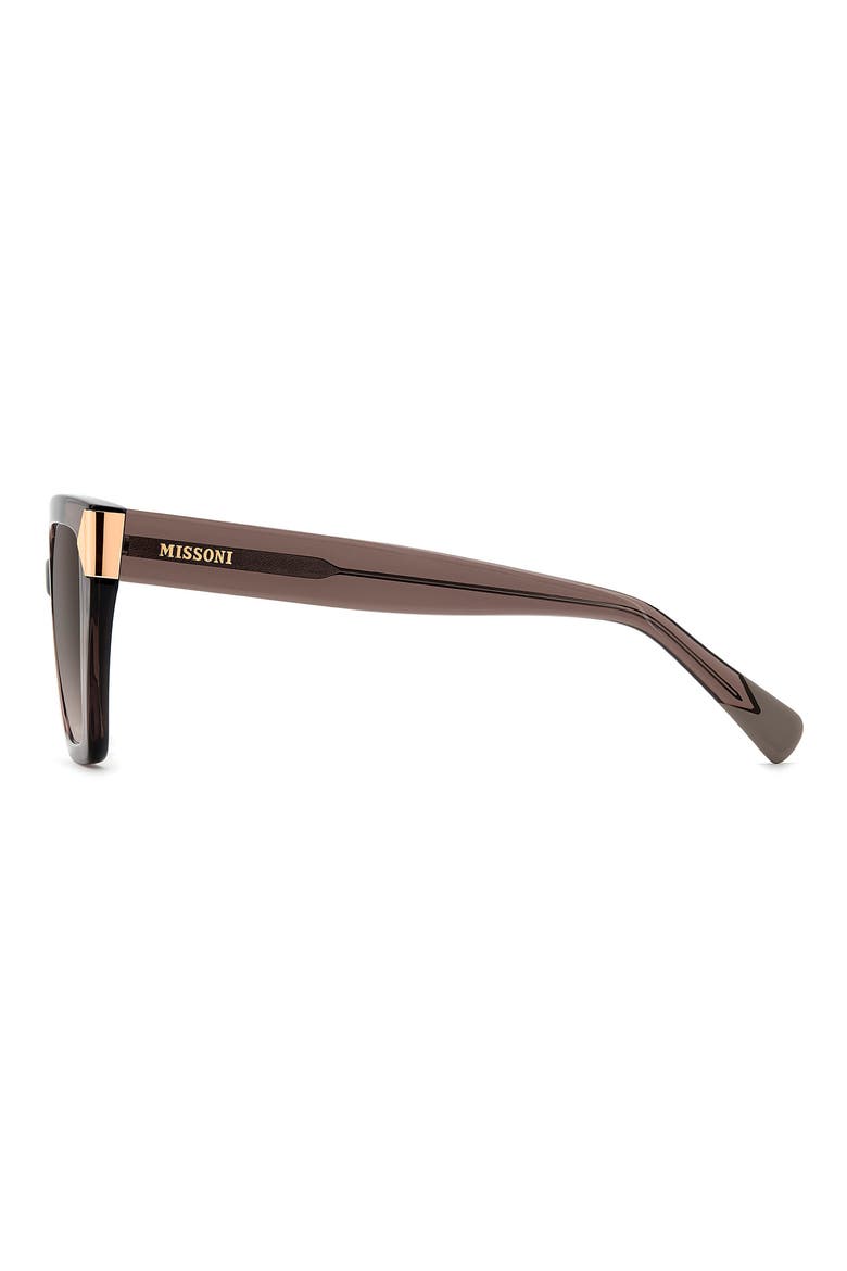 55mm Gradient Square Sunglasses, Alternate, color, BROWN/ BROWN SF