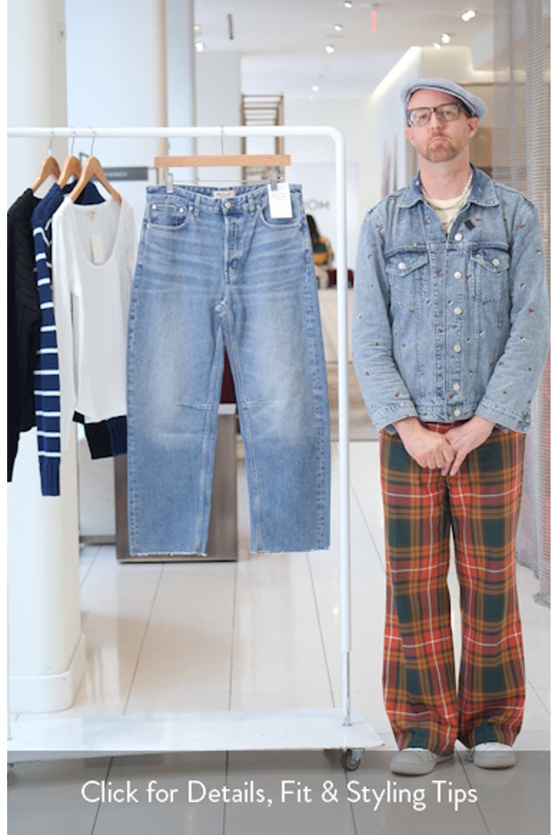 The Darted Barrel Leg Jeans: Raw Hem Edition video