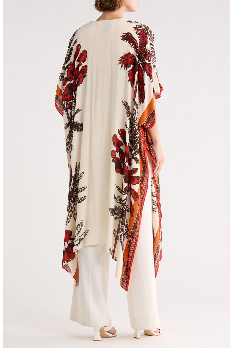 Palm Tree Crinkle Duster, Alternate, color, IVORY MULTI