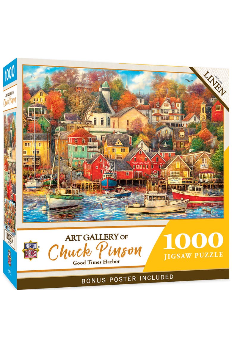 Good Times Harbor 1000 Piece Puzzle, Main, color, Multicolor