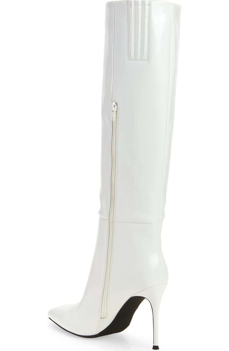 Jeffrey Campbell Arsen Knee High Stiletto Boot, Alternate, color, White