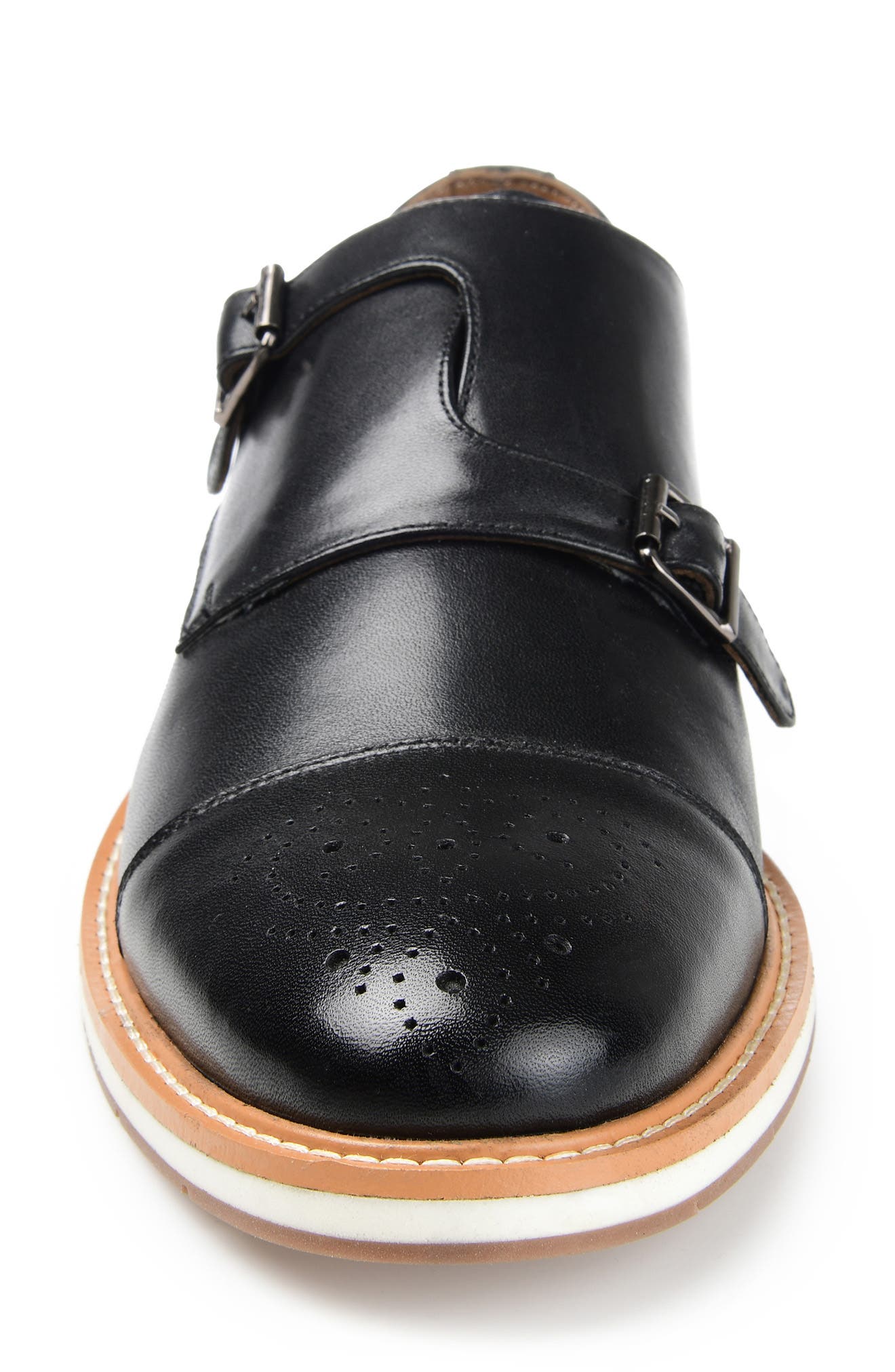 Thomas & Vine Ransom Cap Toe Monke Strap Leather Derby, Alternate, color, 