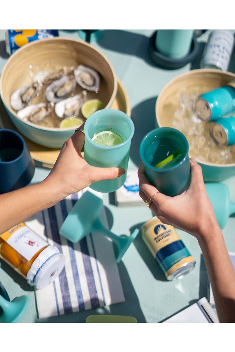 Stegg | Unbreakable Highball Glasses, Alternate, color, Mist + Ink