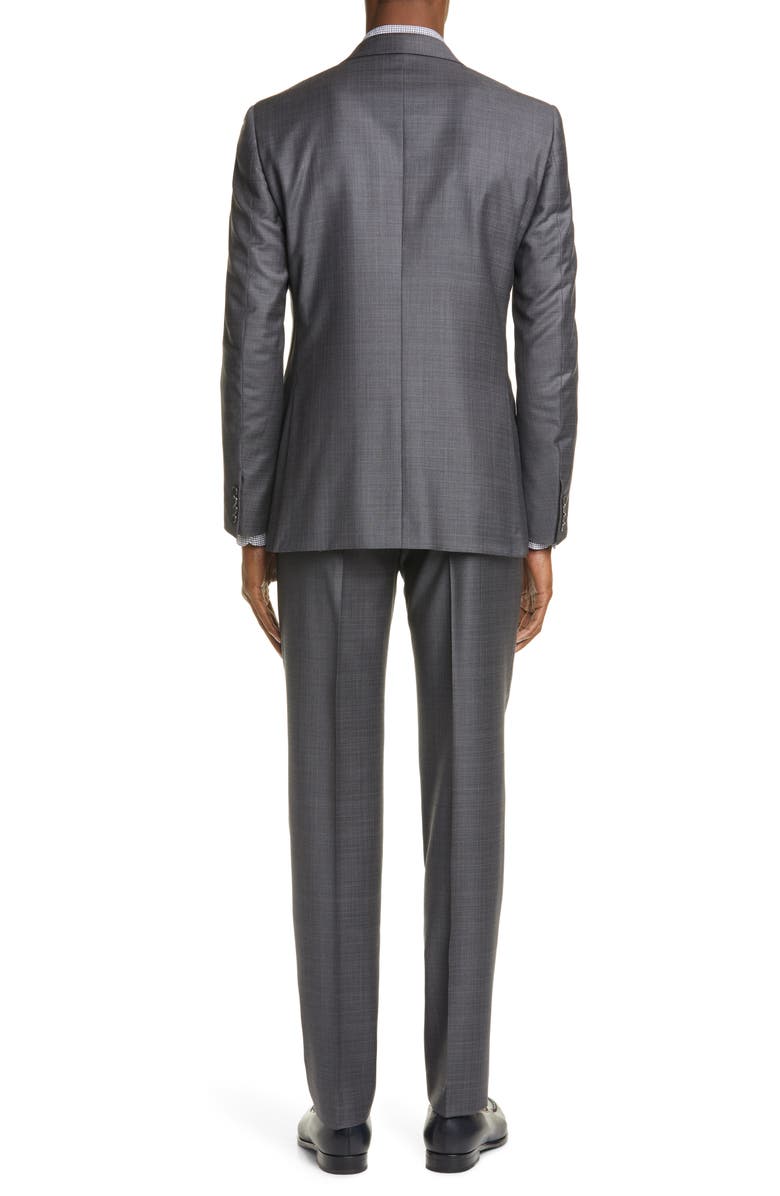 ZEGNA Ermenegildo Zegna Milano Trofeo Classic Fit Check Wool Suit, Alternate, color, 