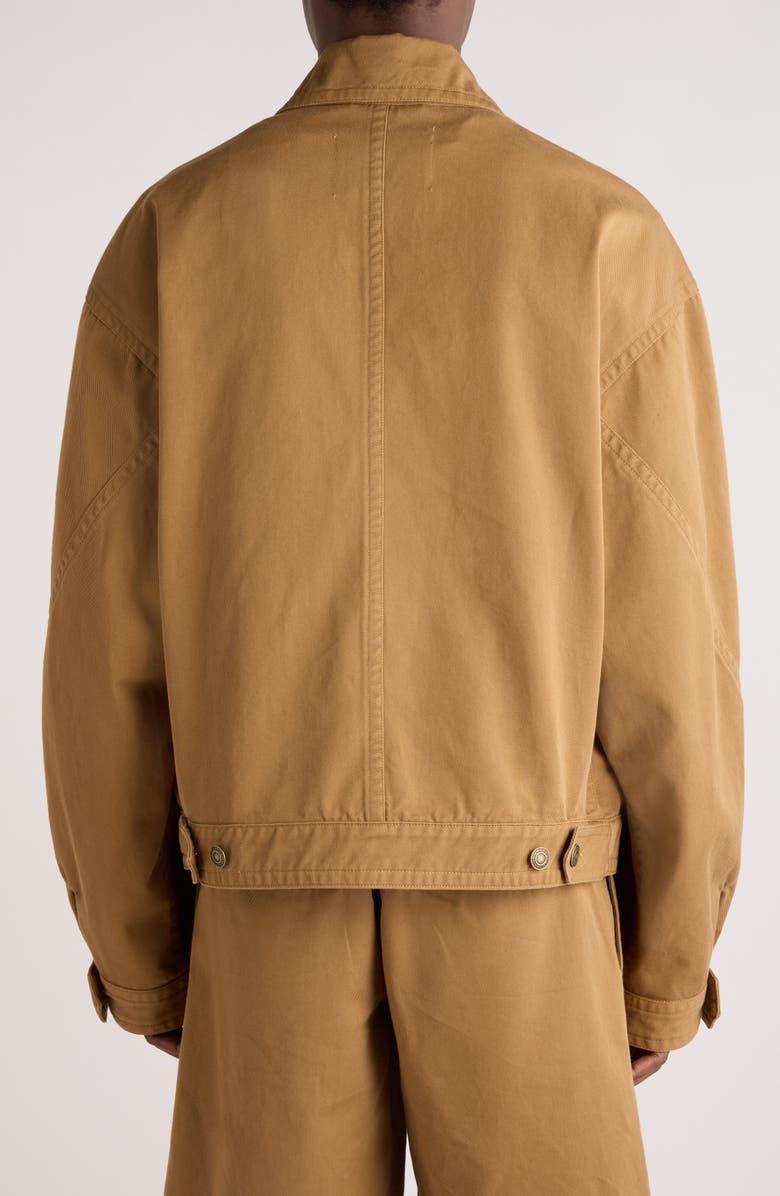 Isabel Marant Forest Oversize Cotton Twill Jacket, Alternate, color,