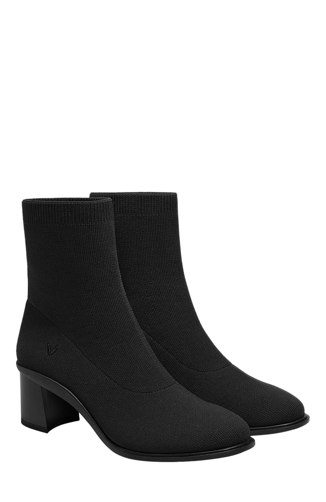 VIVAIA Almond-Toe Running Heel Boots, Alternate, color, Black