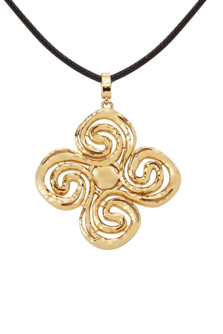 Eternal Spiral Pendant Necklace, Alternate, color, Gold