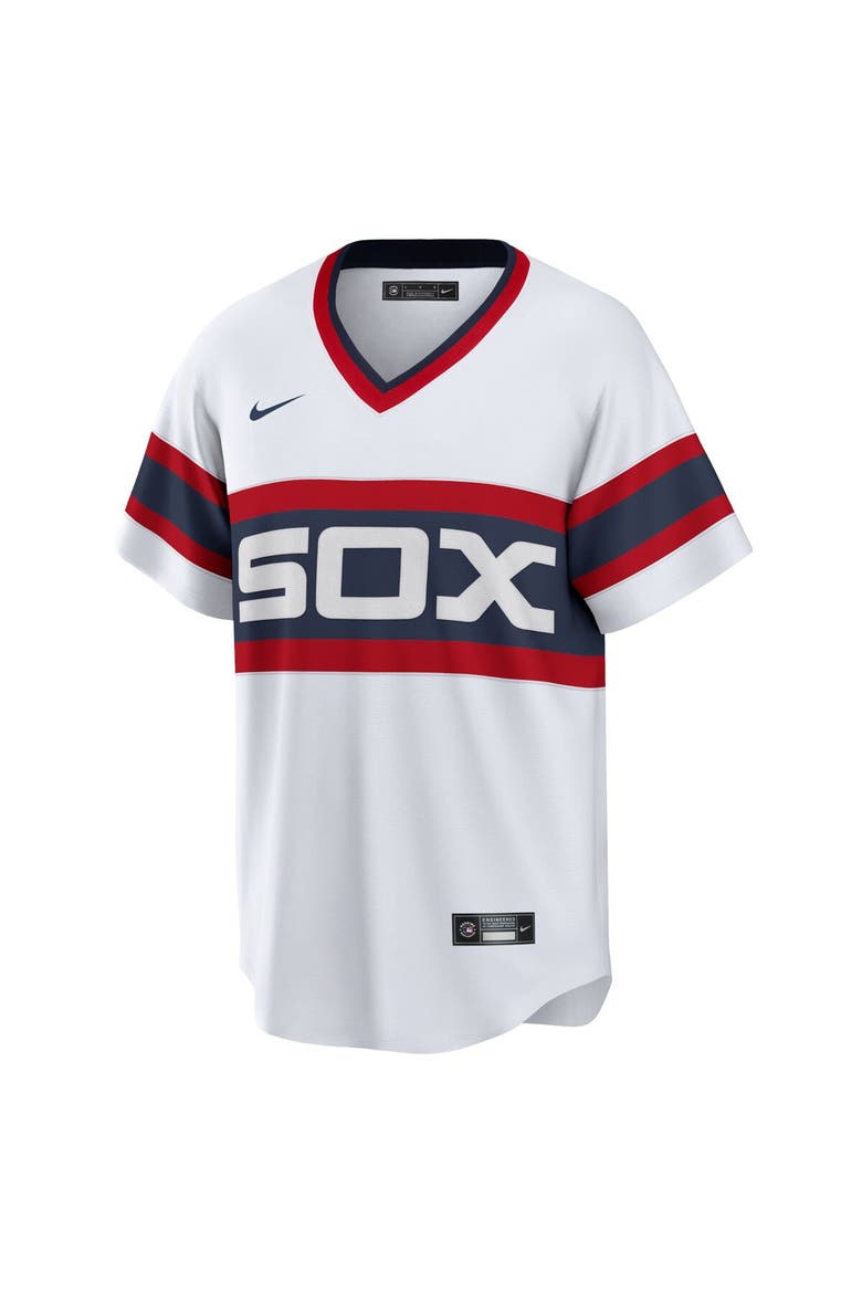 Men's Nike Carlton Fisk White Chicago White Sox Home Cooperstown Collection Team Player Jersey, Alternate, color, White