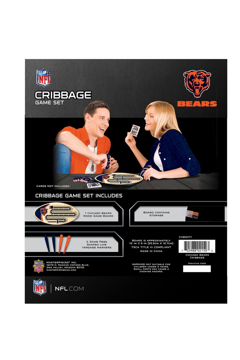 Chicago Bears Cribbage, Alternate, color, Multicolor