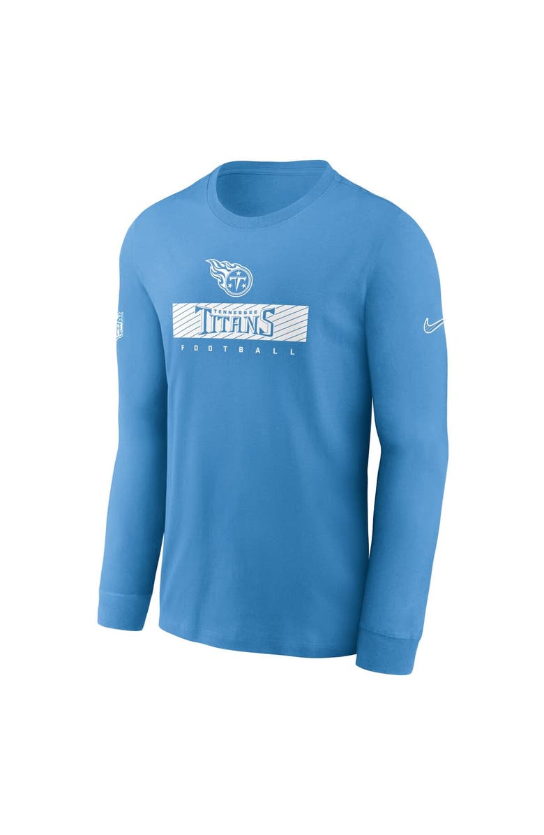 Nike Men's Nike Light Blue Tennessee Titans Sideline Performance Long Sleeve T-Shirt, Alternate, color, 