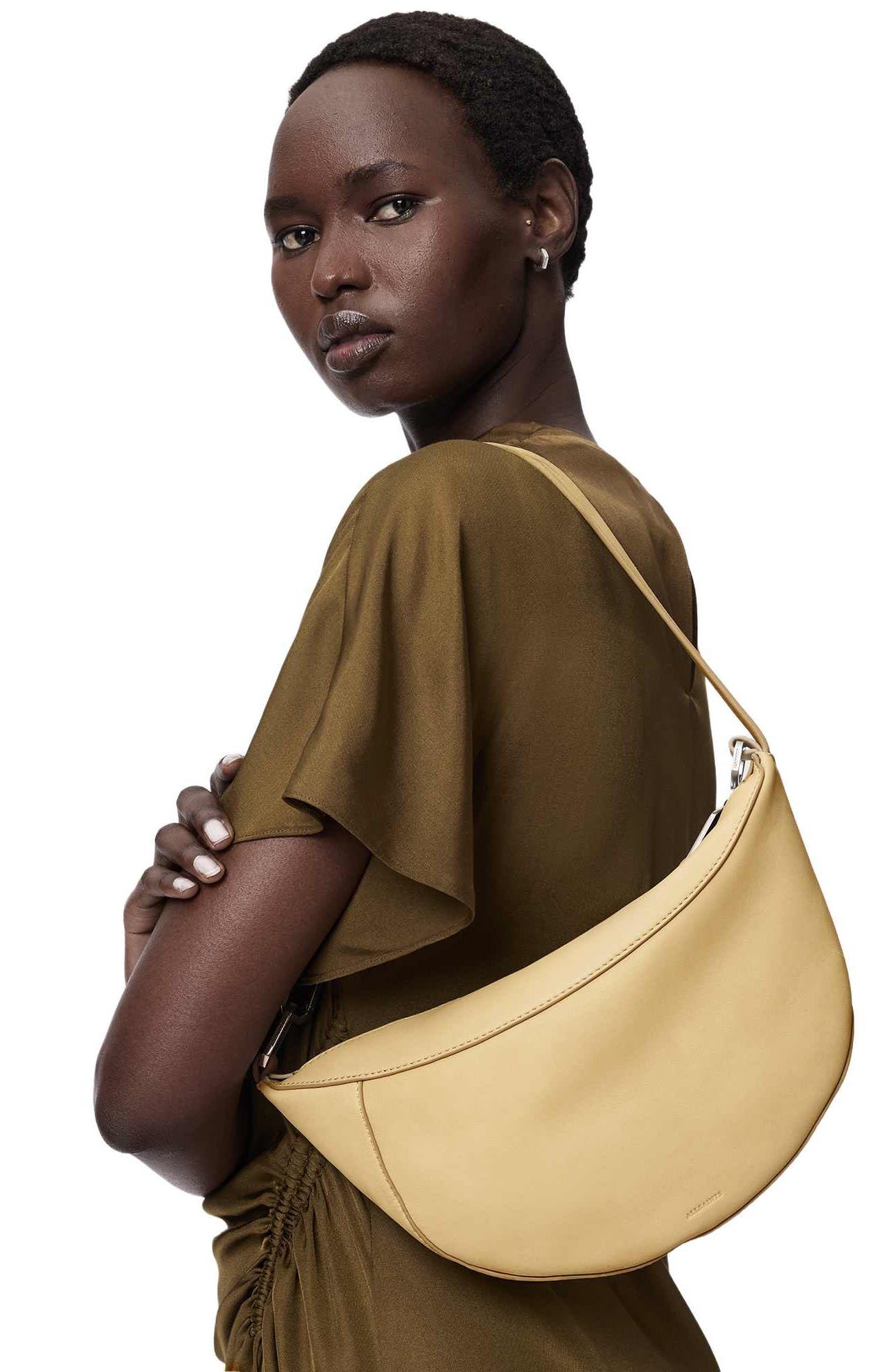 Micro Luna Shoulder Bag, Alternate, color, MELLOW YELLOW