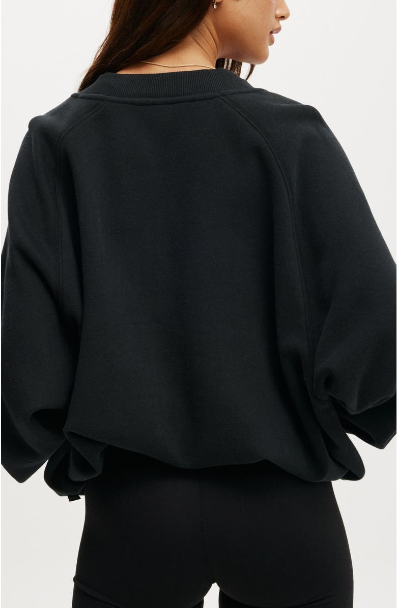 COTTON ON BODY Women's Active Plush Zip Through Bomber, Alternate, color,