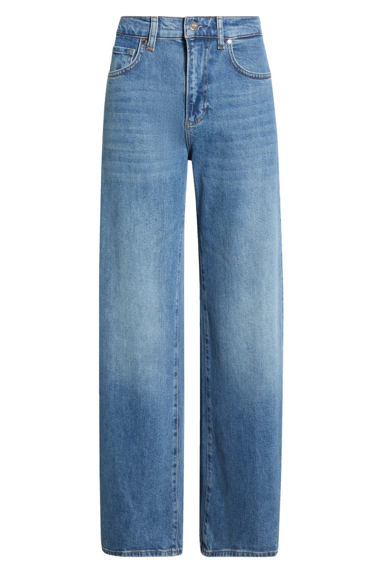 Arellia High Waist Ankle Barrel Leg Jeans, Alternate, color, KEYSTONE