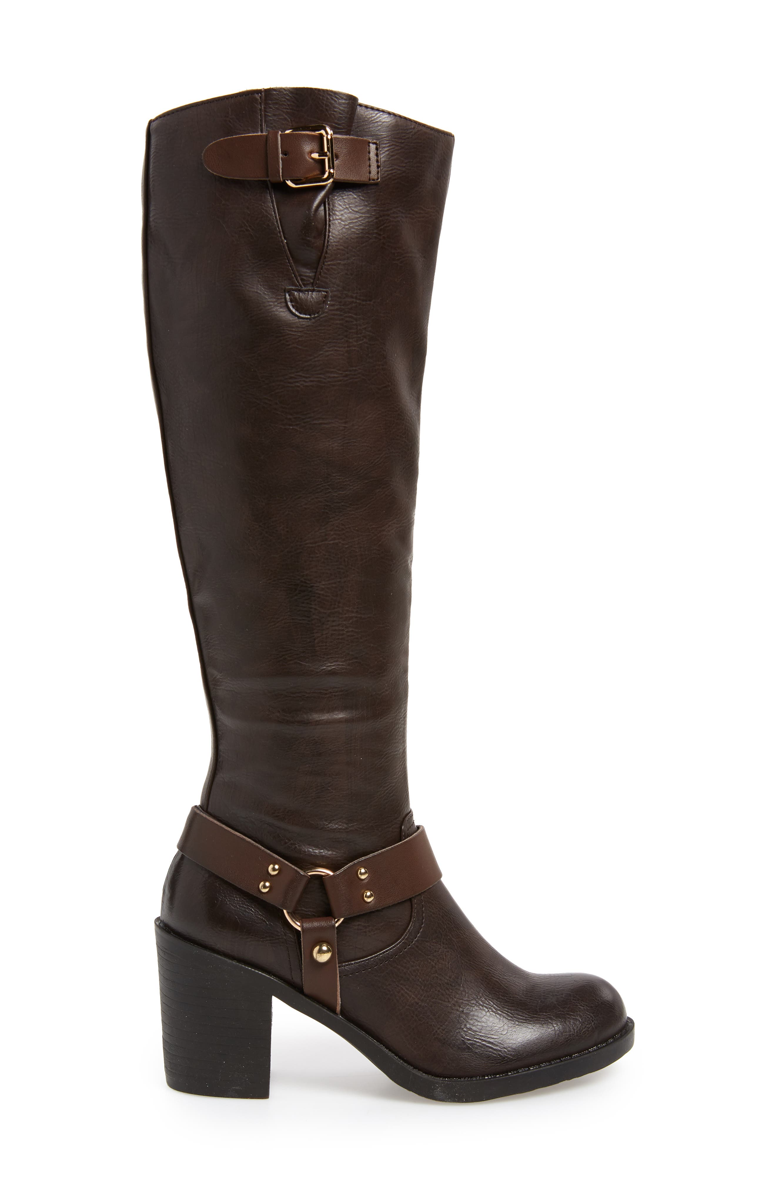 Dimarco Knee High Boot, Alternate, color, ESPRESSO FAUX LEATHER