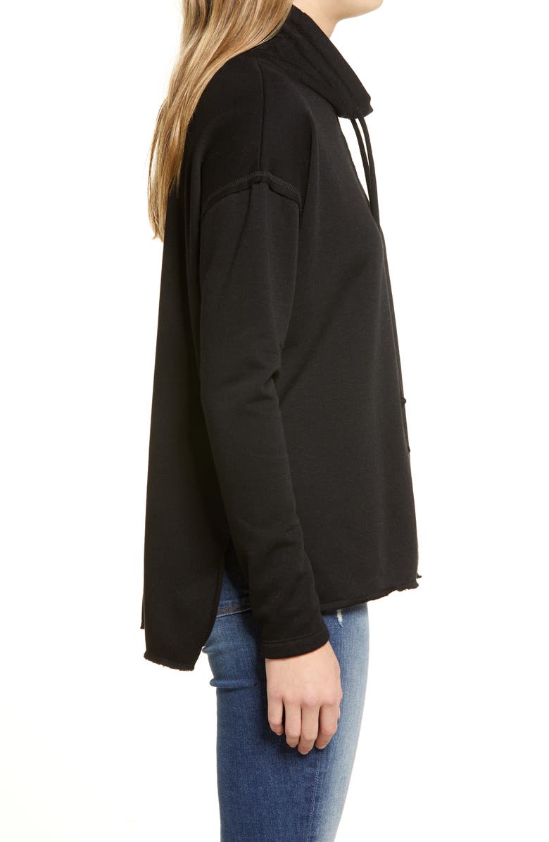 Treasure & Bond Cowl Tie Neck Sweatshirt, Alternate, color, 