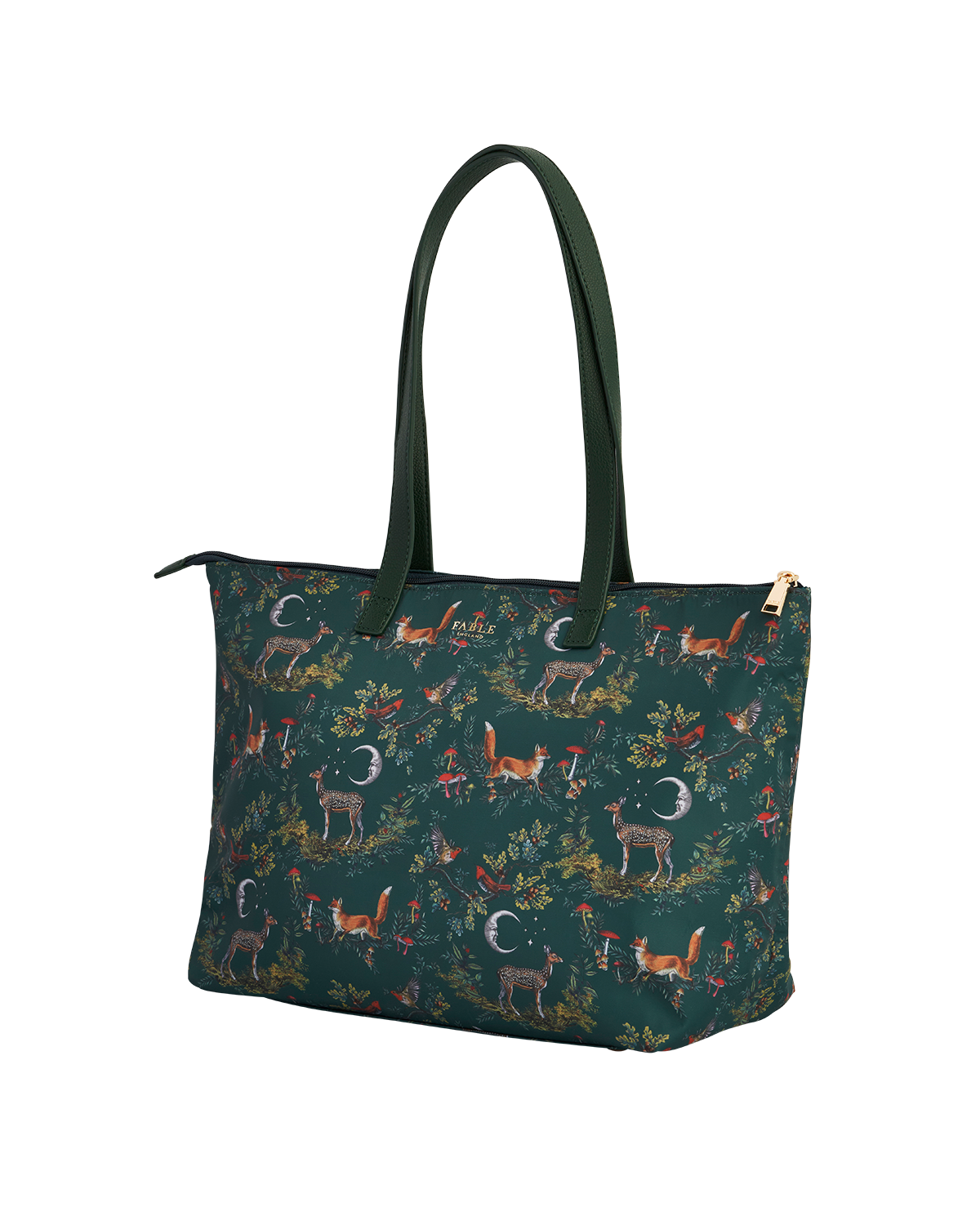 Fable England Into the Woods Large Green Grab Tote, Alternate, color, 