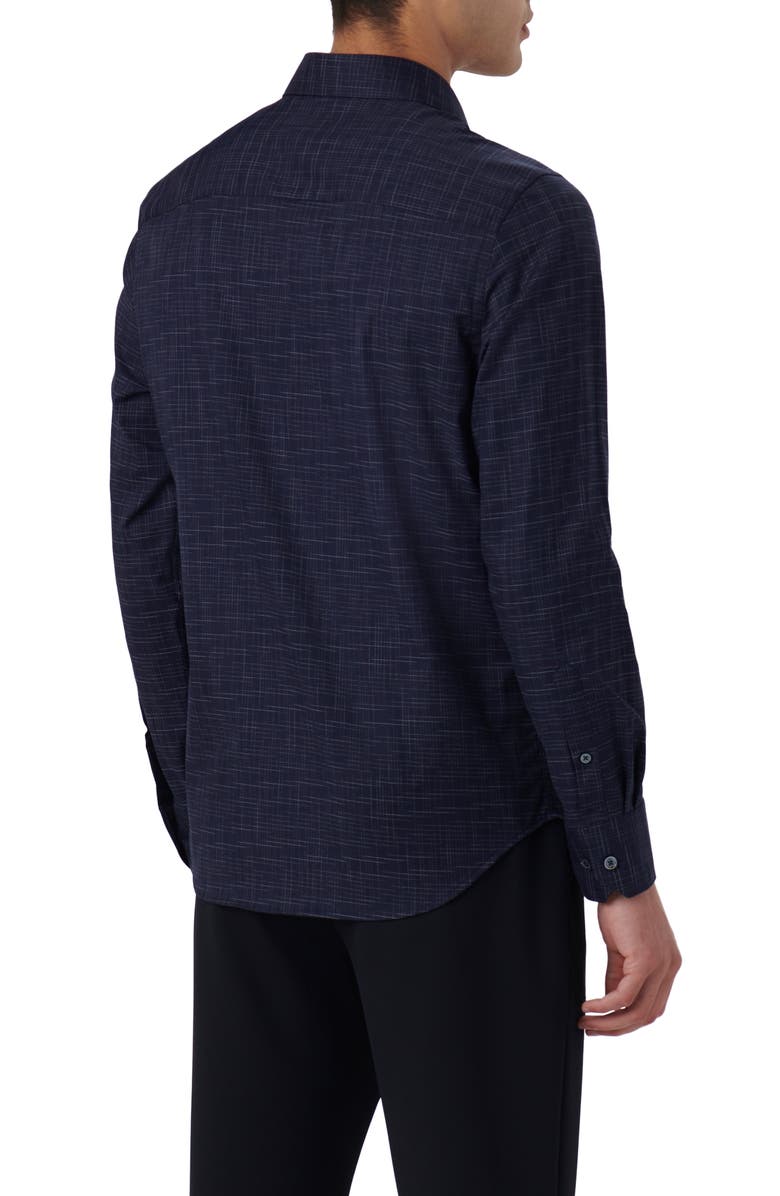 Julian Shaped Fit Print Button-Up Shirt