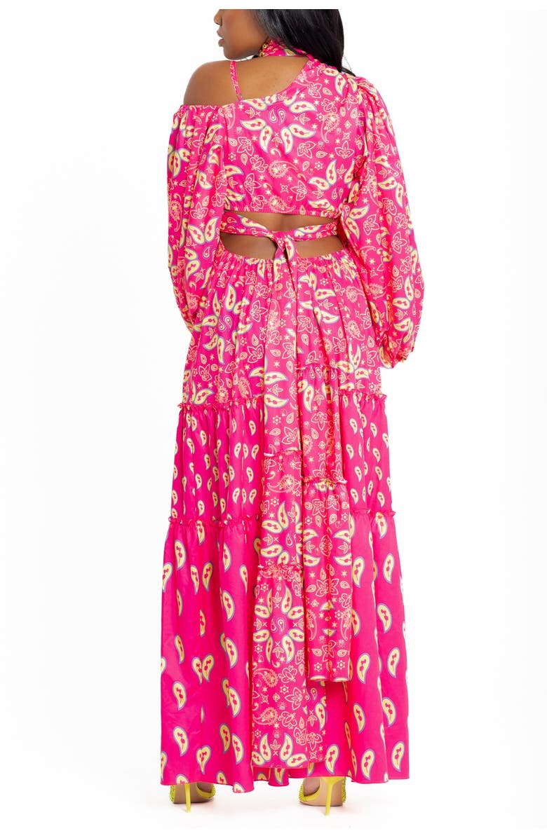Bohn Jsell Persephone Wrap Dress, Alternate, color, Pink