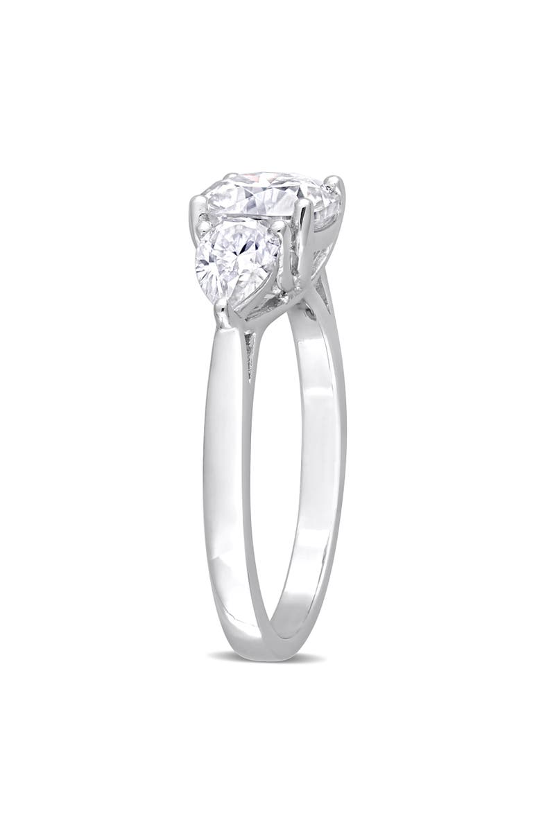 Julianna B. 3CT DEW Moissanite 3-Stone Ring, Alternate, color, Sterling Silver