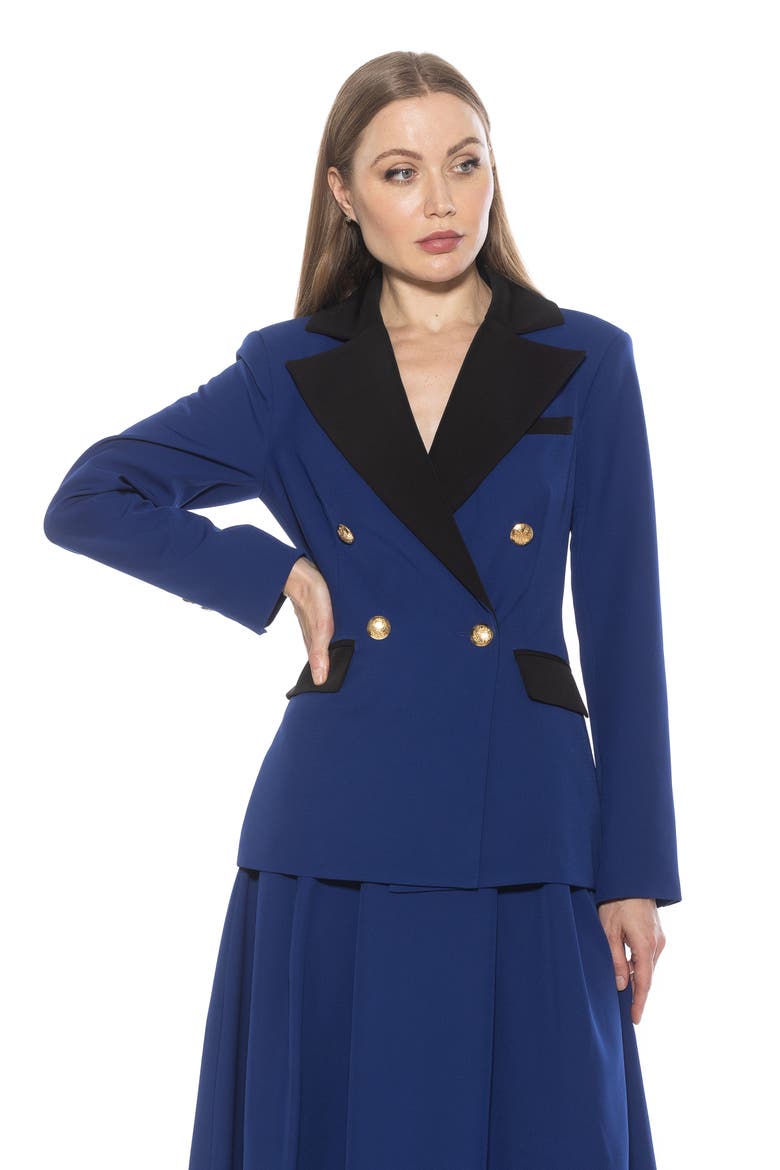 Double Breasted Jacket, Alternate, color, NAVY