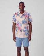 Lords of Harlech Exotic Floral Mens Linen Printed Shirt
