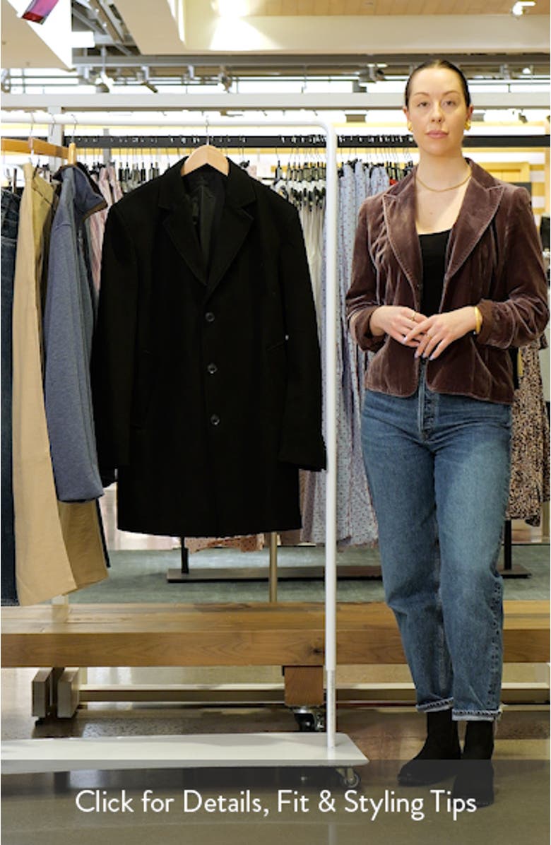 Wool Blend Single Breasted Coat, sales video thumbnail