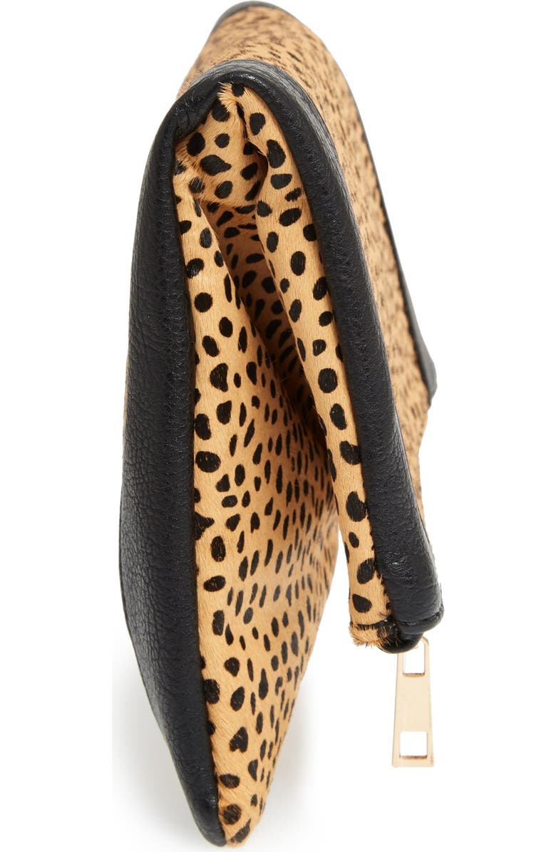 Sole Society Jemma Genuine Calf Hair Clutch, Alternate, color,