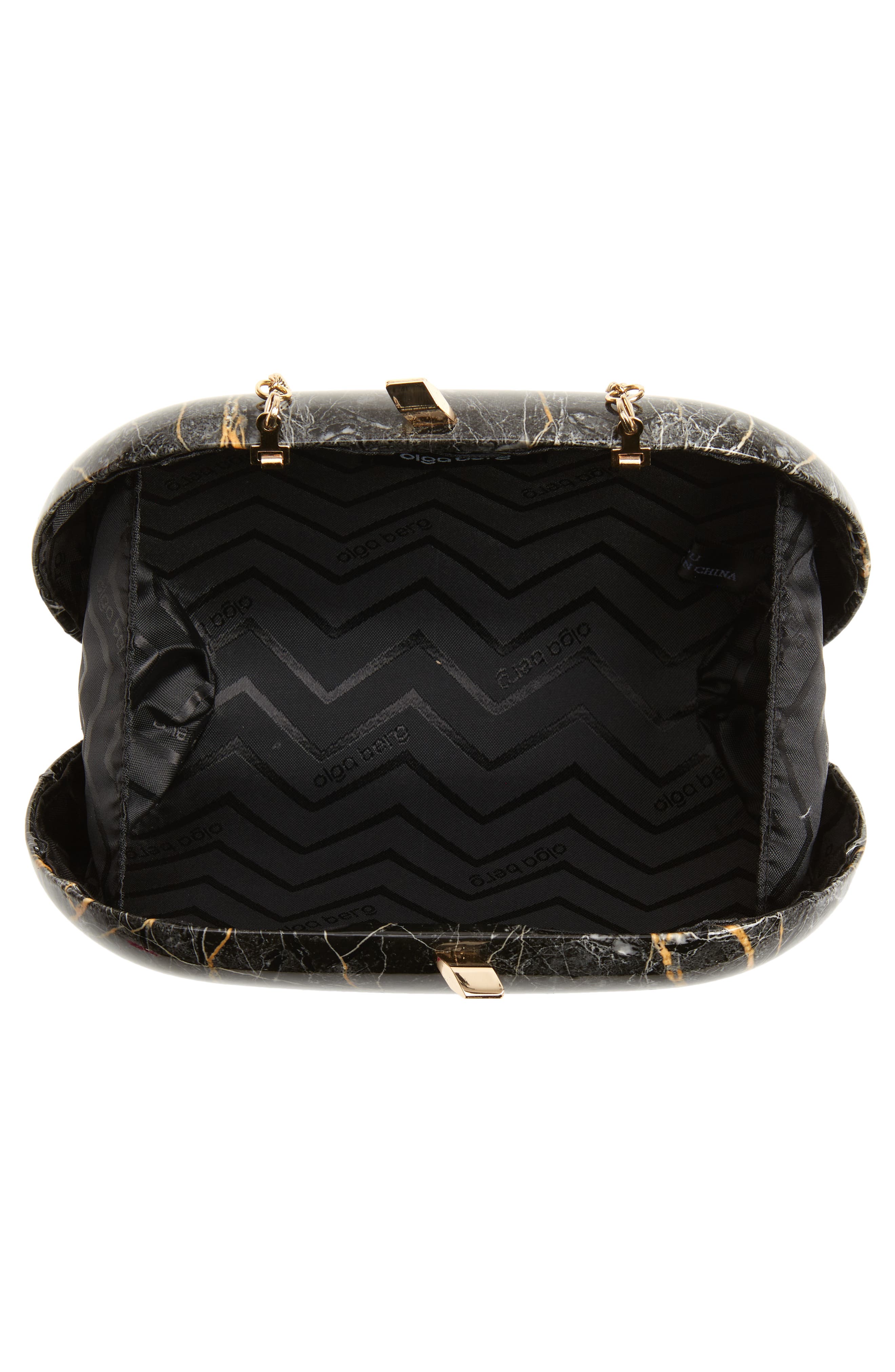 Olga Berg Marbled Oval Clutch, Alternate, color, 