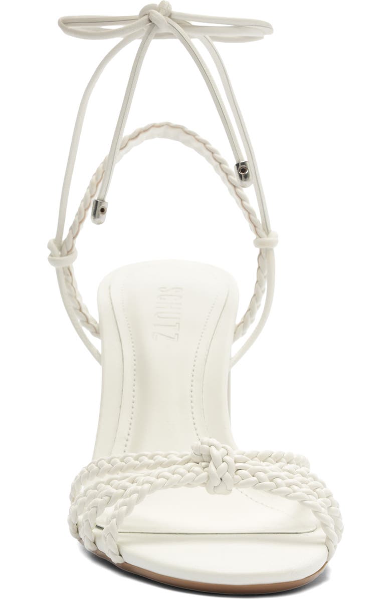 Schutz Adele Ankle Strap Sandal, Alternate, color, White