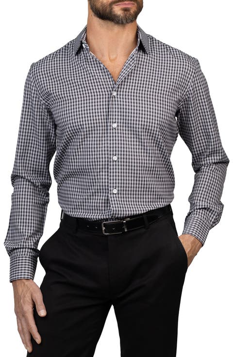 Trim Fit Check Dress Shirt