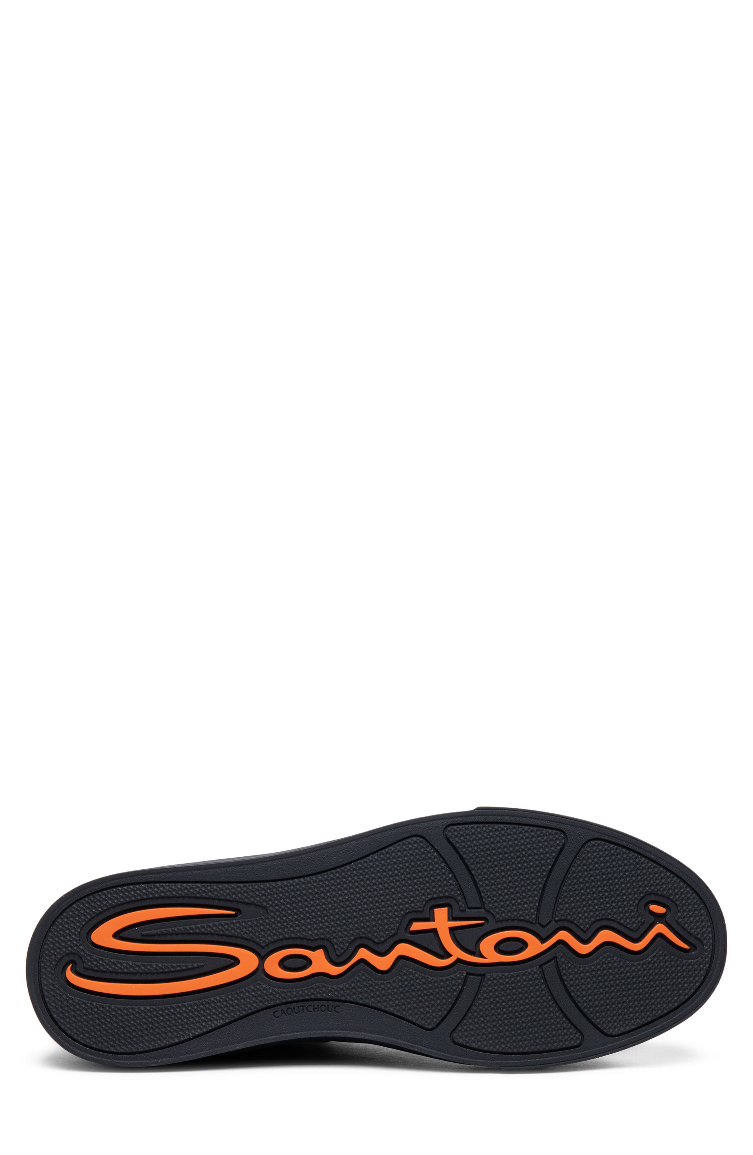 Santoni Low Top Sneaker, Alternate, color, N01 - Black