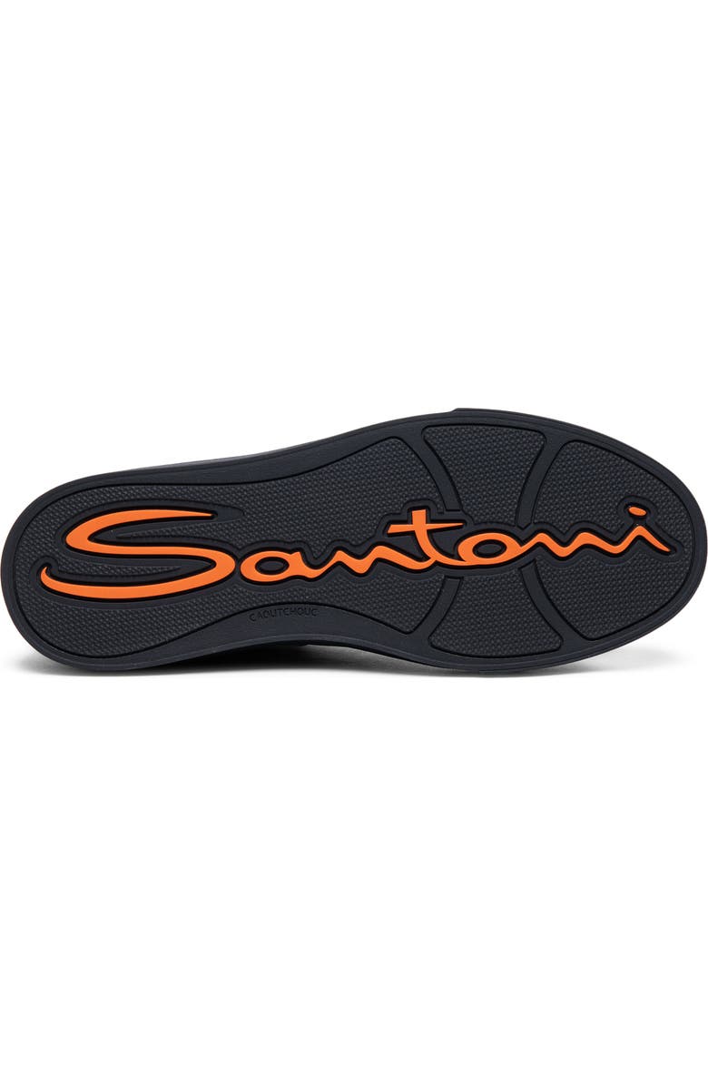 Santoni Low Top Sneaker, Alternate, color, N01 - Black