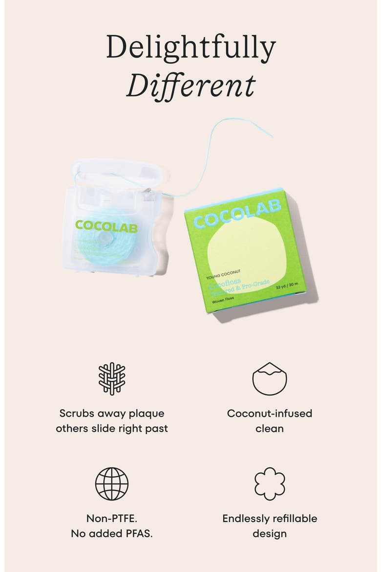 Cocofloss Refillable Coconut Mint Dental Floss, Alternate, color, NONE