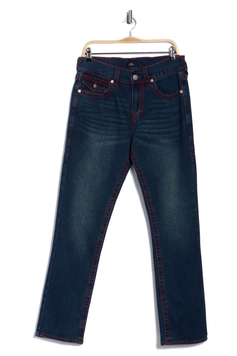 Geno Big T Flap Pocket Slim Jeans, Alternate, color, DARK WOODLAND WASH