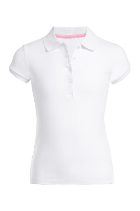 Uniform Short Sleeve Pico Polo Shirt (Little Girls & Big Girls)