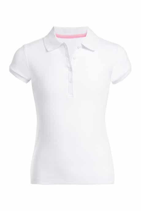 Nautica Uniform Short Sleeve Pico Polo Shirt