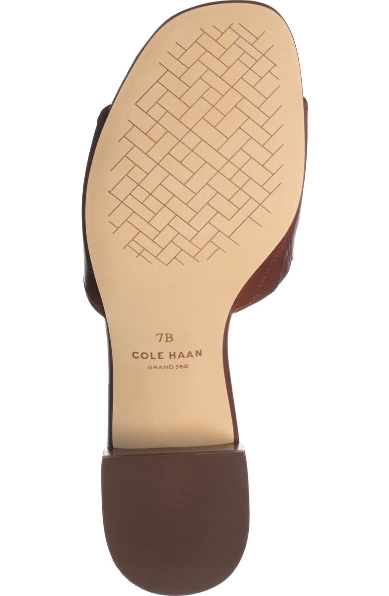 Cole Haan Cailyn Bow Slide Sandal, Alternate, color, Dark Chocolate Cuoio Leather