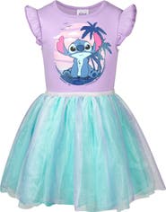 Disney Lilo & Stitch Flutter Sleeve Tulle Tutu Dress