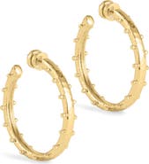 Anabel Aram Jewelry Medium Milos Hoop Earrings