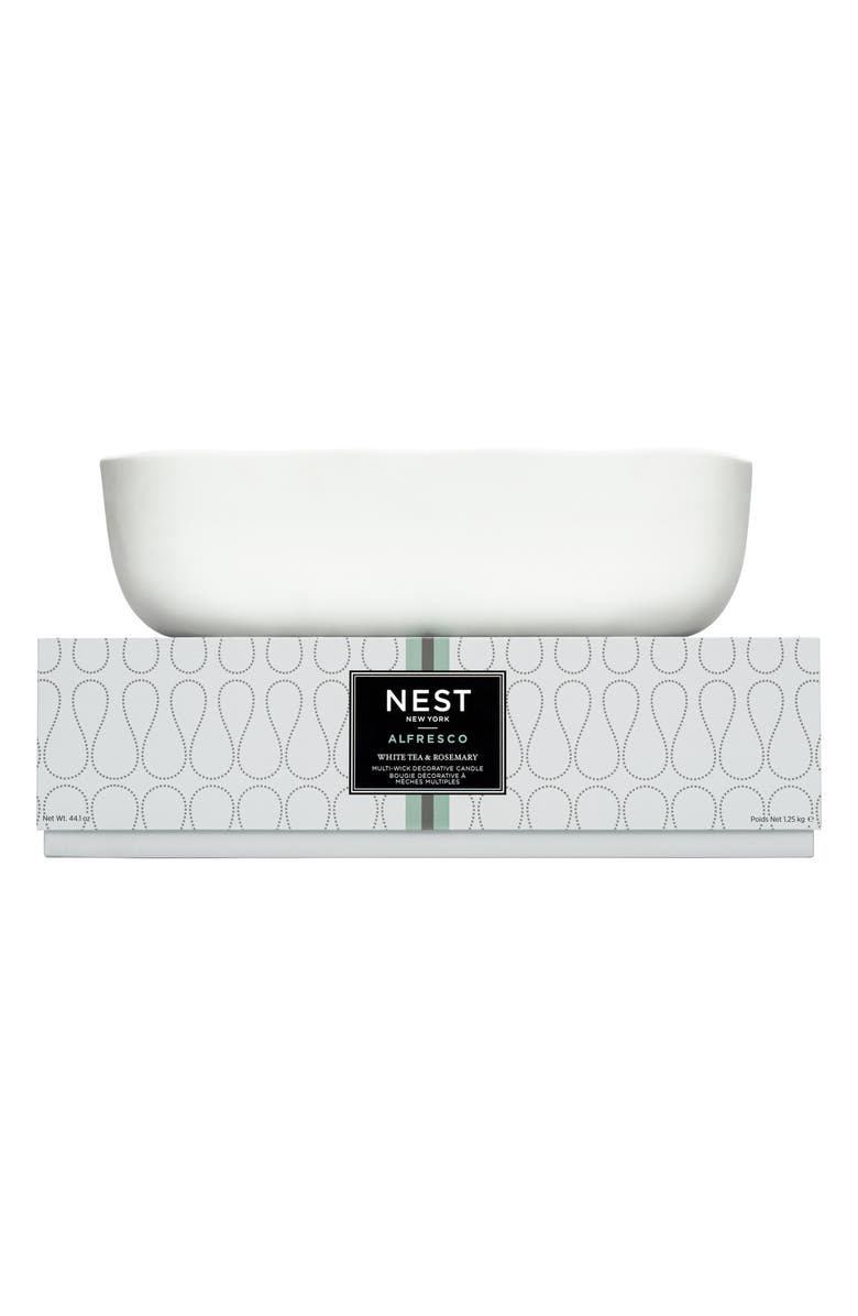 NEST New York White Tea & Rosemary Multi-Wick Scented Candle, Alternate, color, 