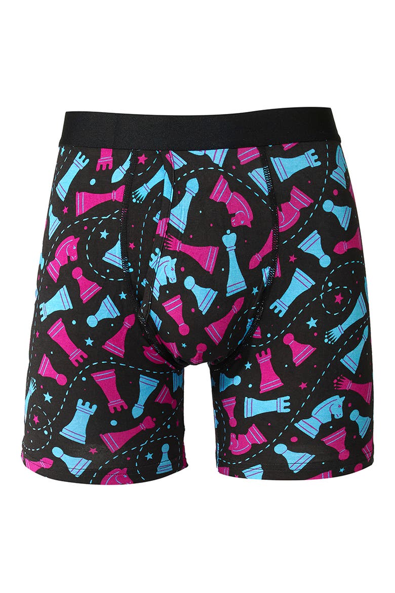 Checkmate Boxer Briefs, Alternate, color, BLACK
