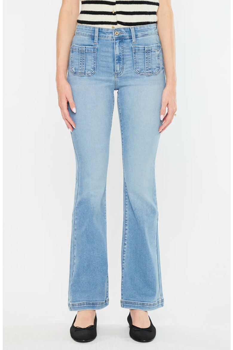 Lux High Rise Bootcut Jeans, Main, color, Medium Wash