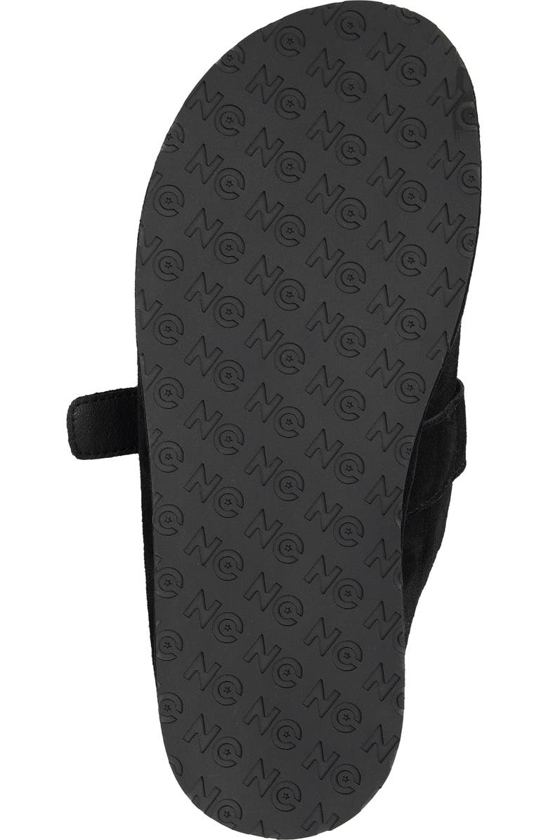 National Comfort Buckle Strap Clog, Alternate, color, Black Suede