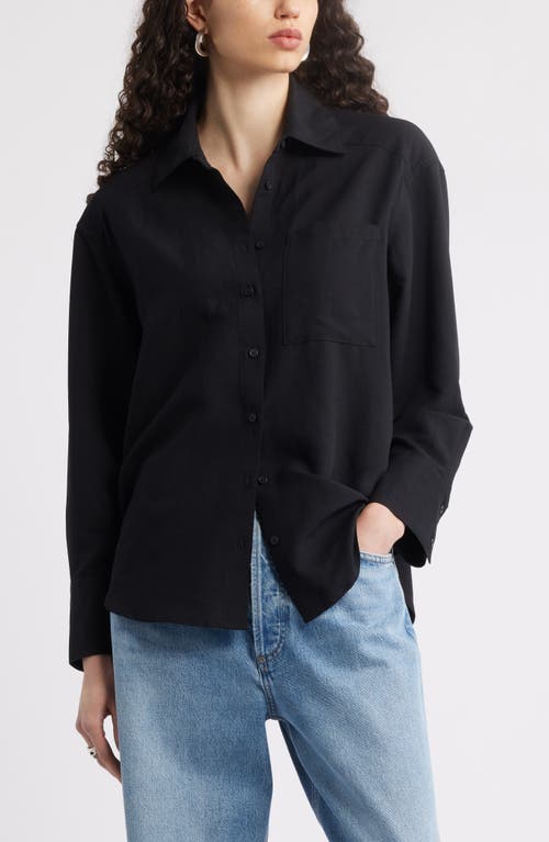 Nordstrom Button-up Shirt In Black