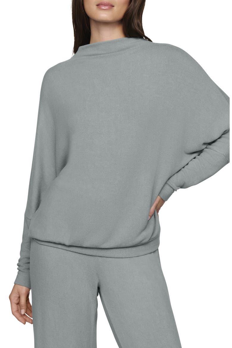 Cozy Time Mock Neck Pullover, Main, color, LEAD