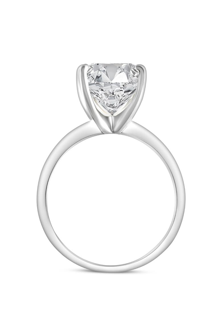 4.39CT Cushion Diamond GIA Certified Solitaire Engagement Ring 14k Gold, Alternate, color, 14k White Gold