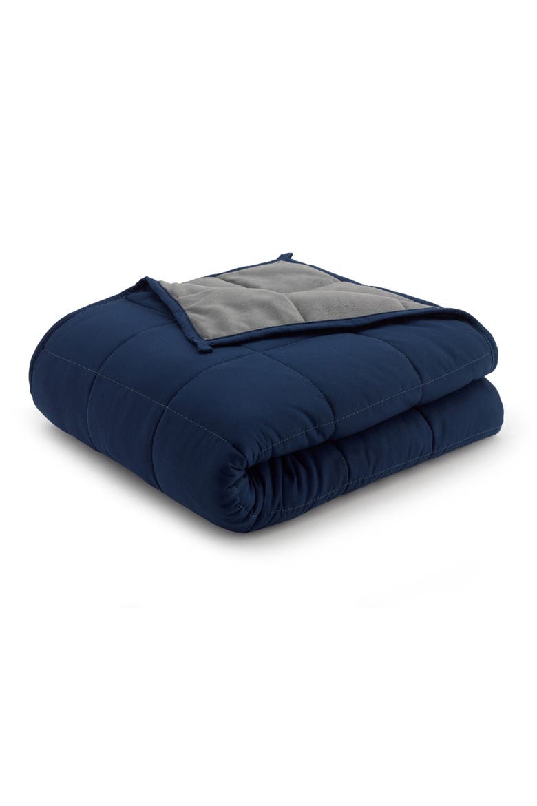 Weighted Blanket - 12 lbs., Alternate, color, GREY/NAVY